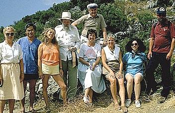 Group  shot taken at Lato in Crete, June 22, 1987