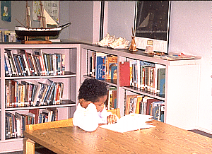 One of the library's patrons