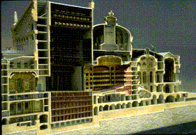 A cross section model of the Paris Opera - Musee d'Orsay
